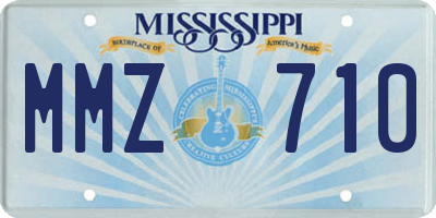 MS license plate MMZ710