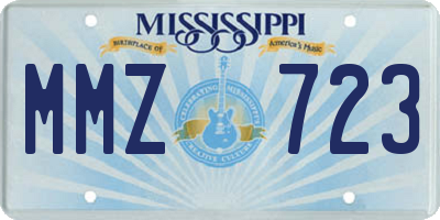 MS license plate MMZ723