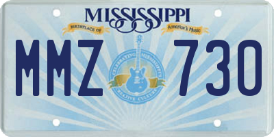 MS license plate MMZ730