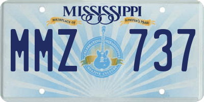 MS license plate MMZ737