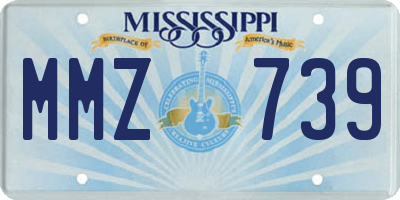 MS license plate MMZ739
