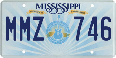 MS license plate MMZ746