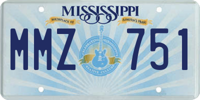 MS license plate MMZ751