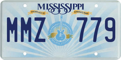 MS license plate MMZ779