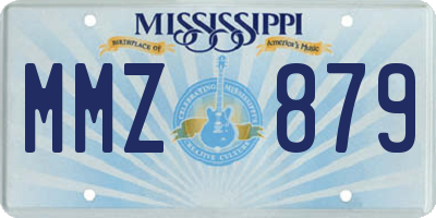 MS license plate MMZ879