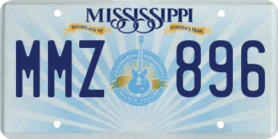 MS license plate MMZ896