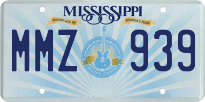 MS license plate MMZ939