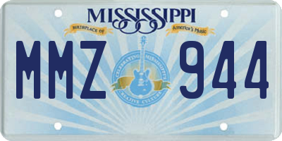 MS license plate MMZ944