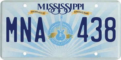MS license plate MNA438