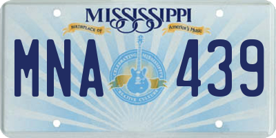 MS license plate MNA439