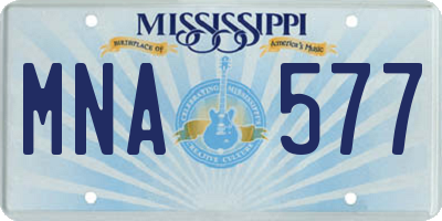MS license plate MNA577