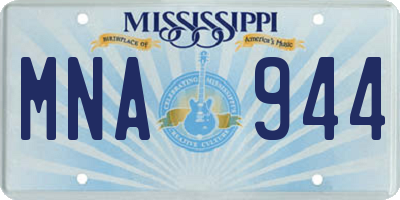 MS license plate MNA944