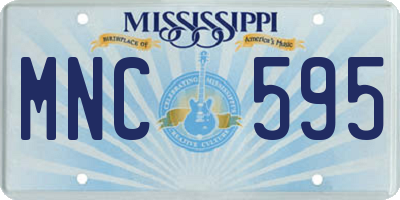 MS license plate MNC595