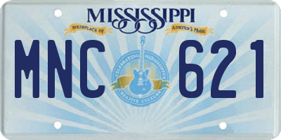 MS license plate MNC621
