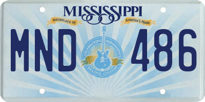 MS license plate MND486
