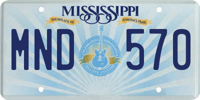 MS license plate MND570