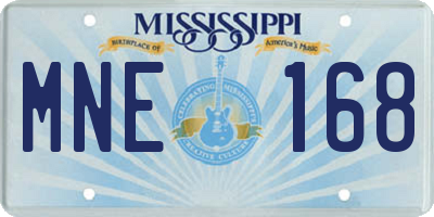 MS license plate MNE168