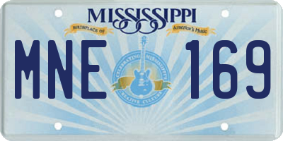 MS license plate MNE169