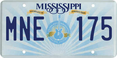 MS license plate MNE175