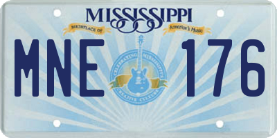 MS license plate MNE176