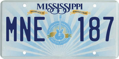 MS license plate MNE187
