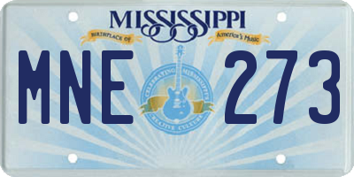 MS license plate MNE273