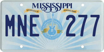 MS license plate MNE277