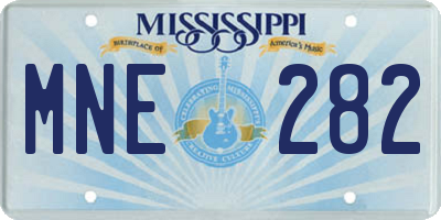 MS license plate MNE282