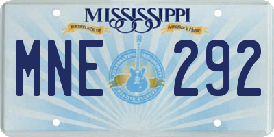 MS license plate MNE292