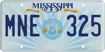 MS license plate MNE325