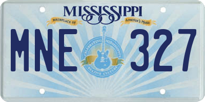 MS license plate MNE327