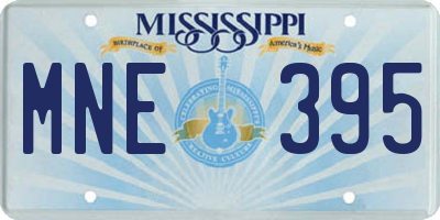 MS license plate MNE395