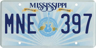 MS license plate MNE397