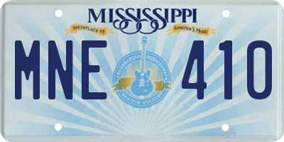 MS license plate MNE410