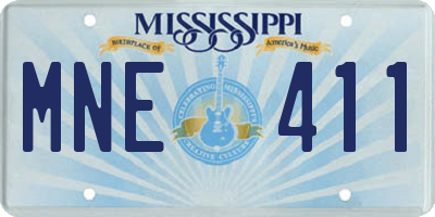 MS license plate MNE411