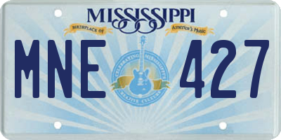 MS license plate MNE427