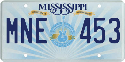 MS license plate MNE453