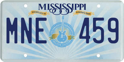 MS license plate MNE459