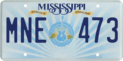 MS license plate MNE473