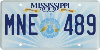 MS license plate MNE489