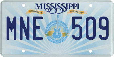 MS license plate MNE509
