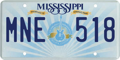MS license plate MNE518
