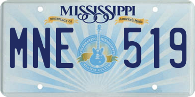 MS license plate MNE519