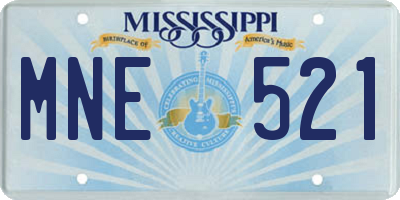 MS license plate MNE521