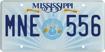 MS license plate MNE556
