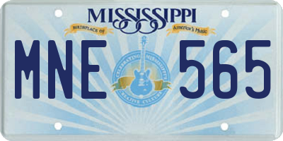 MS license plate MNE565