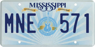 MS license plate MNE571
