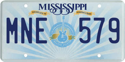 MS license plate MNE579