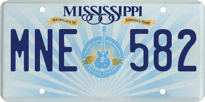 MS license plate MNE582