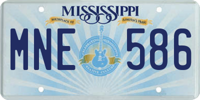 MS license plate MNE586
